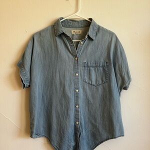 *Excellent Pre-Loved* Madewell Denim Blue Button Down Shirt